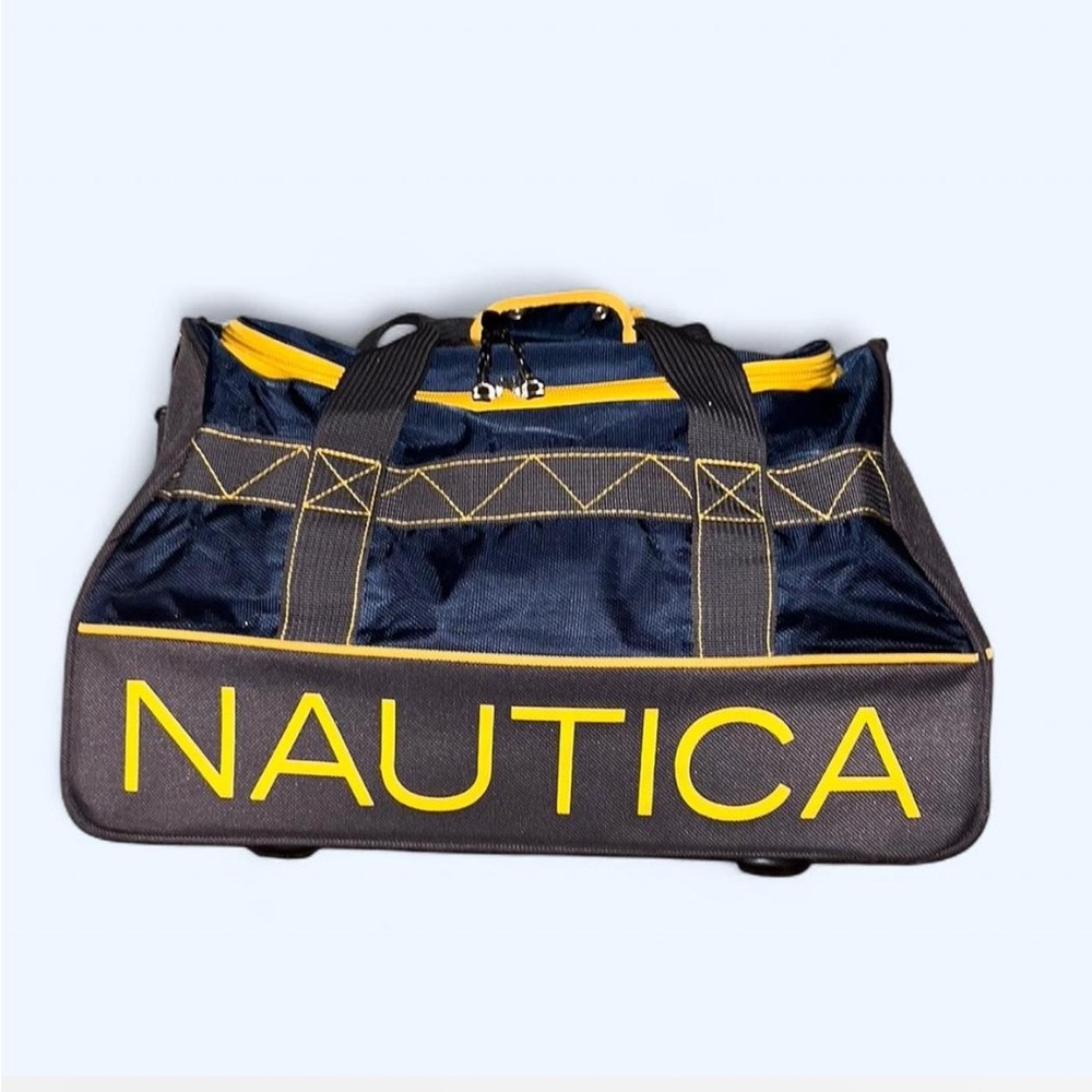 Nautica Men's Duffel Bag in Navy and Yellow